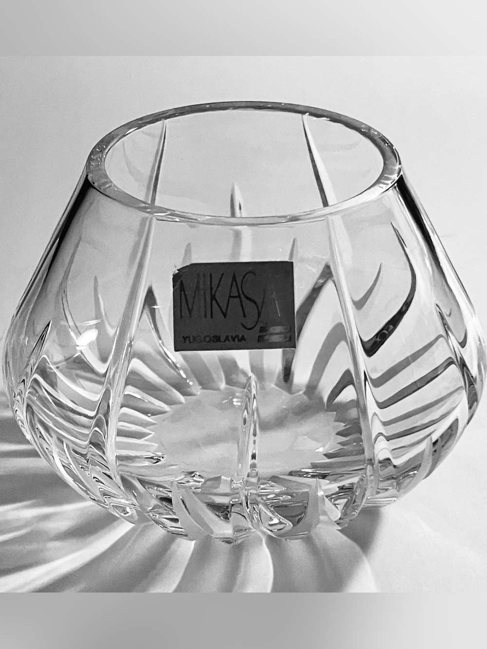 Mikasa FLAME D’AMORE Votive CANDLE HOLDER or Small Vase / Rare RETIRED CRYSTAL